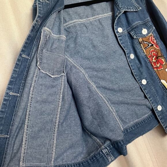 Handmade OOAK Up-cycled Vintage Jacket Birds and Flowers and MOP buttons 1 - Picture 10 of 16